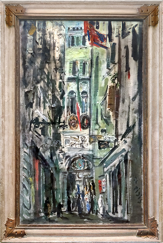 Le Poste di Venezia, 1930 circa | Filippo de Pisis | Olio su tela, 100 x 61 cm