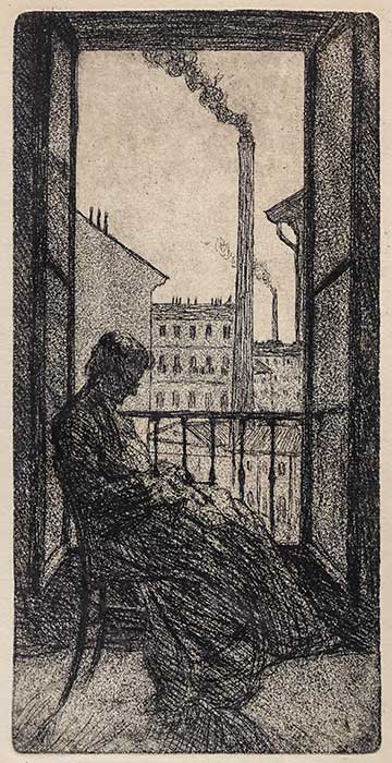 Donna al balcone, 1910